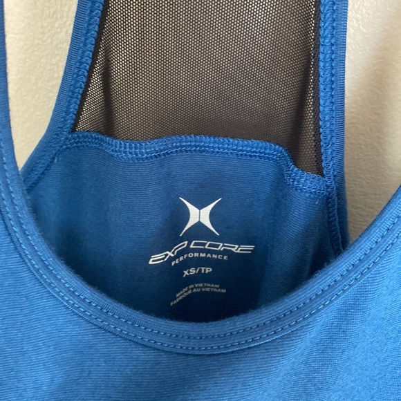 Express EXP CORE Performance Workout Tank - Blue & Black - XS - Picture 9 of 10